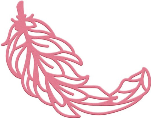 Couture Creations You Go Girl- Floating Feather 1.9 x 1.9in