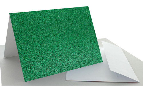 PA Paper Accents C&E 5x7 12pc Glitter Green
