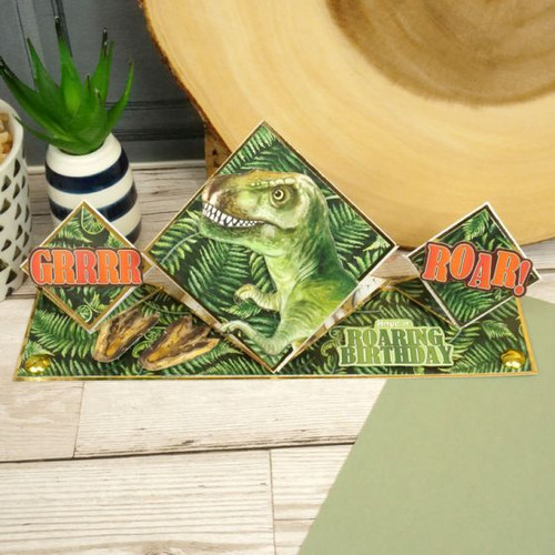 Hunkydory Crafts Luxury Shaped Card Blanks & Envelopes 5-Sets- Triple Diamond Easel