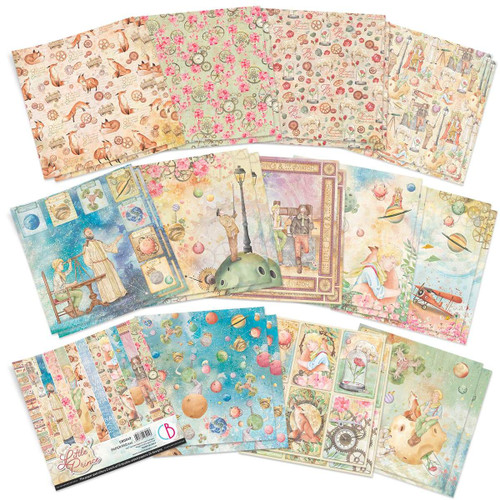 Ciao Bella 6"x 6" Paper Pad- 2 each of 12 Double-sided Papers- The Little Prince