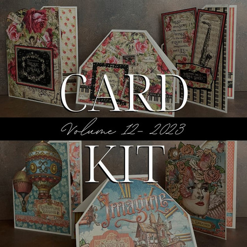 Graphic 45 Card Kit 23V12 Love Notes & Imagine- Pop Up Card Set