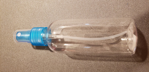 Transparent 4 oz Spray Bottle w/ blue lid- HB866