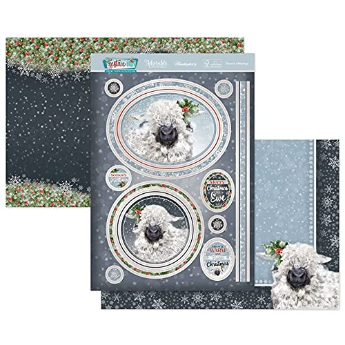 Hunkydory Crafts- Festive Fun Luxury Topper Set- Season's Bleatings CUTE21-908