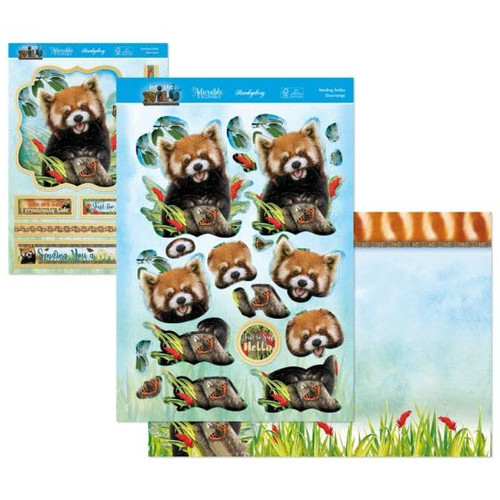 Hunkydory Crafts Into The Wild Deco-Large Set- Sending Smiles WILDDEC909