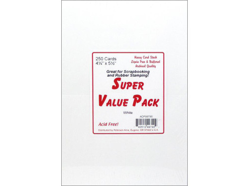 250 White Cards A2 Super Value Pack Stamping (envelopes sold separately)