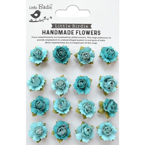 Little Birdie Crafts- Handmade Flowers- Clarissa- Song of the Sea- 16pc