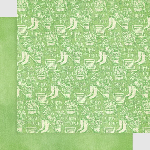 Graphic 45 12x12 Patterns & Solids Pack- Grow with Love