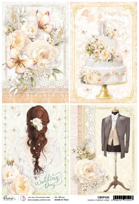 Ciao Bella Papercrafting Rice Paper- Always & Forever Cards