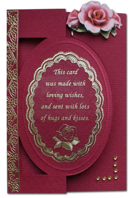 VERSES Silver N71 Poems & Verses for Cards GS652871 Peel Stickers One Sheet with 6 Stickers