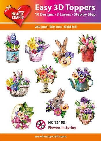 Hearty Crafts Easy 3D Toppers Flowers in Spring HC12453