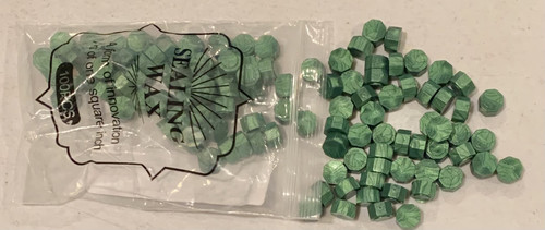 Sealing Wax Metallic Pine Green Octagon Shape 100pcs/bag