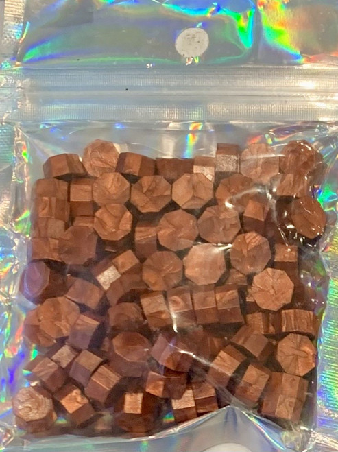 Sealing Wax Metallic Red Gold Octagon Shape 100pcs/bag