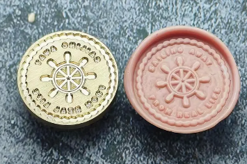 Sealing Wax Seal Stamp -Brass Nautical Series Wheel