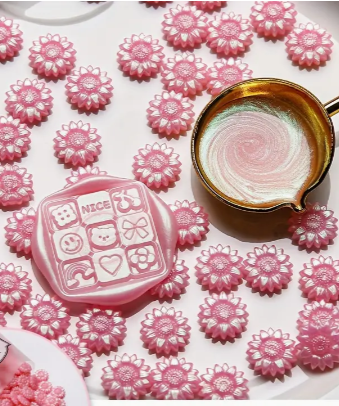 Sealing Wax Aurora Lotus Red Sunflower 100pcs/bag Mix