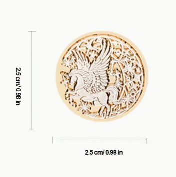 Sealing Wax Seal Stamp -Brass Flying Unicorn