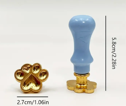 Sealing Wax Alloy Seal Stamp with handle - Animal Track