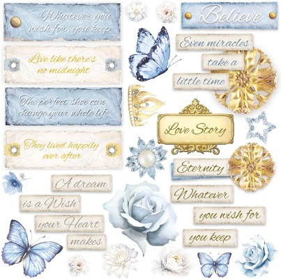 Ciao Bella Vellum Fussy Cut 6x6 Papers 6/pkg - Midnight Spell