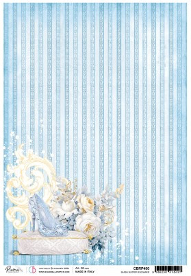 Ciao Bella Papercrafting Rice Paper- Glass Slipper Elegance