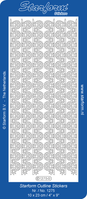 Starform Gears Border Gold 1275 Peel Stickers Steampunk