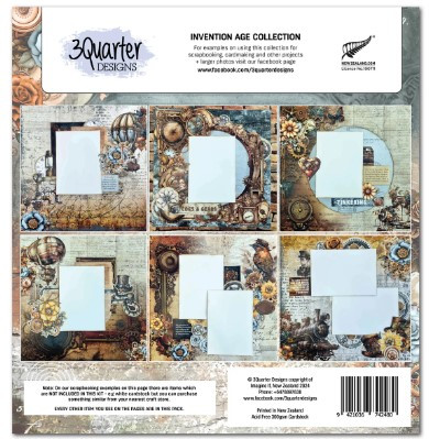 3Quarter Designs- Invention Age- 12x12 Scrapbook Collection