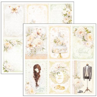 Ciao Bella 12"x 12" Paper Pad- 12 Double-sided papers- Always Forever