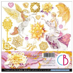 Ciao Bella 6"x 6" Fussy Cut Pad- 3 each of 8 Double-sided Papers- Ethereal