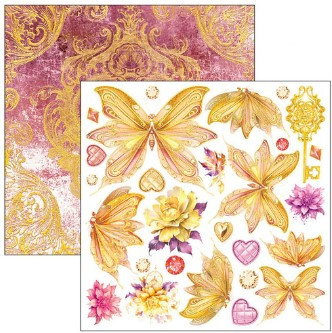 Ciao Bella 6"x 6" Fussy Cut Pad- 3 each of 8 Double-sided Papers- Ethereal