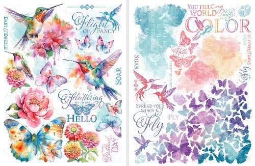 Graphic 45- Rub-on Transfer- Flight of Fancy