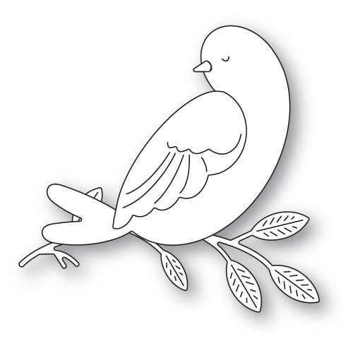 Memory Box 100% Steel Serene Bird and Branch Cutting Die- 94620