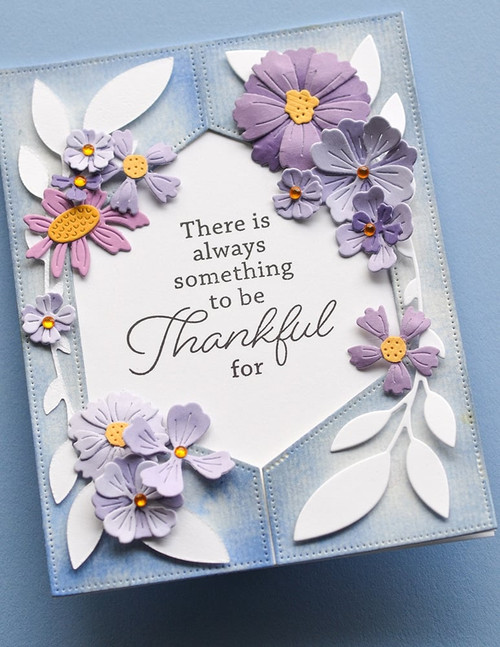 Memory Box 100% Steel Hex Half Pinpoint Cutting Die- 94469