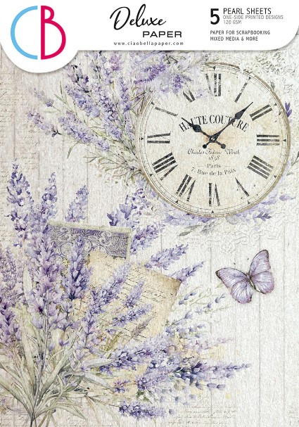 Ciao Bella Deluxe Paper A4 Pearl Papers 5 /pkg - Morning in Provence