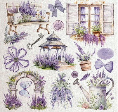 Ciao Bella Deluxe Paper 6x6 Pearl Papers 5 /pkg - Morning in Provence