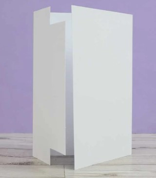 Hunkydory Crafts Luxury Shaped Card Blanks & Envelopes 5-Sets- Central Mat Gatefold