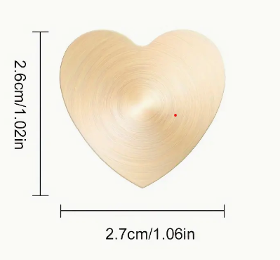 Sealing Wax Seal Stamp - Solid Copper Head Without Engraving Heart