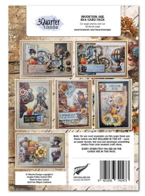 3Quarter Designs- Invention Age- 6x4 Card Pack