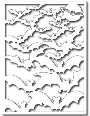 Frantic Stamper Cutting Dies- Vampire Bats Card Panel
