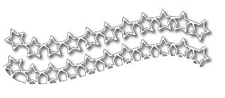 Frantic Stamper Cutting Dies- Wavy Stars Edger and Border (set of 2 dies)