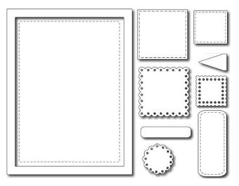 Frantic Stamper Cutting Dies- Elementals #1 (set of 9 dies)