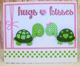 Frantic Stamper Cutting Dies- Baby Turtle (set of 4 dies)
