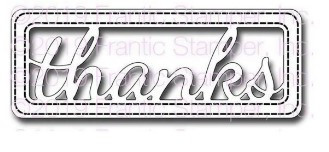 Frantic Stamper Cutting Die- Thanks Shaker