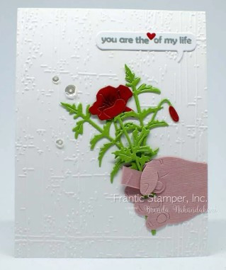 Frantic Stamper Cutting Die- Serene Poppy