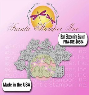 Frantic Stamper Cutting Die- Bent Blossoming Branch