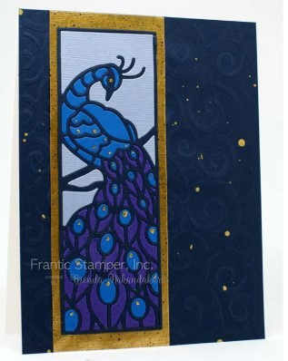 Frantic Stamper Cutting Die- Vertical Peacock Strip