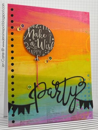 Frantic Stamper Cutting Die- Hand Written Party