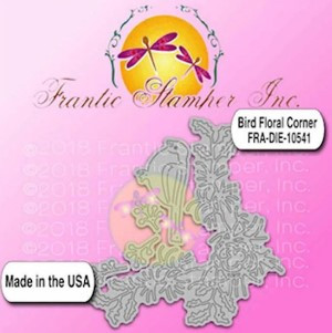 Frantic Stamper Cutting Die- Bird Floral Corner