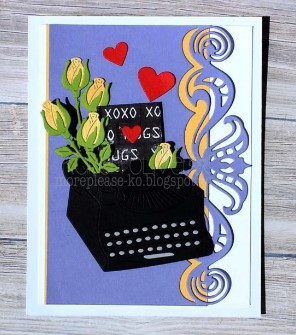 Frantic Stamper Cutting Die- Scroll Lace Edge