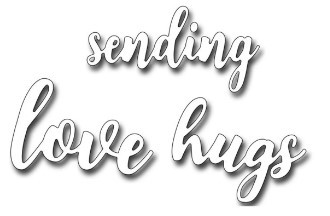 Frantic Stamper Cutting Die- Sending Love/Hugs (set of 3 dies)