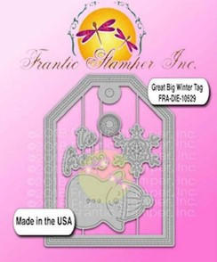 Frantic Stamper Cutting Die- Great Big Winter Tag