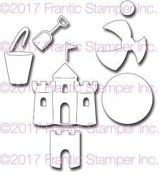 Frantic Stamper Cutting Die- Day at the Beach