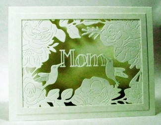 Frantic Stamper Cutting Die- Floral Frame and Hummingbirds